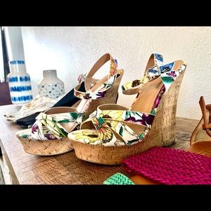 6 pairs of shoes, sandals & wedges